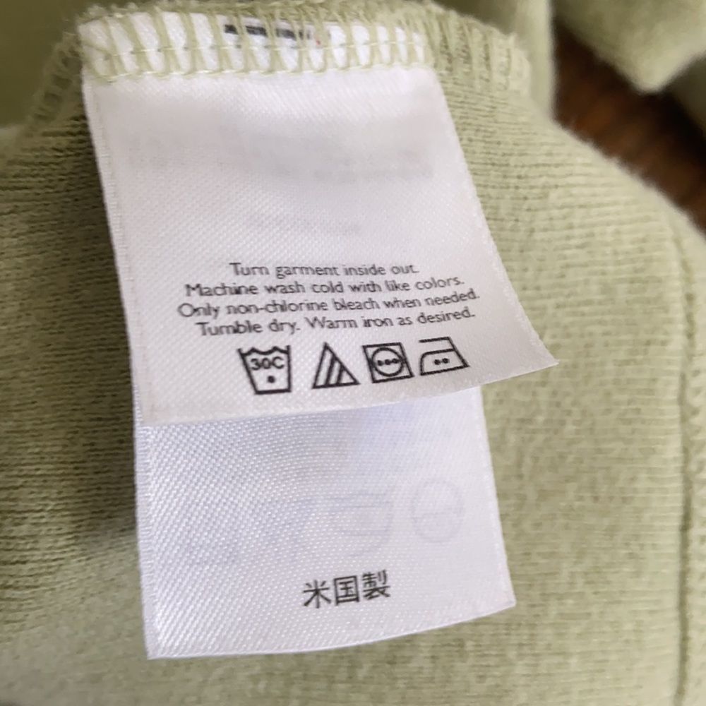 Eddie Bauer light sage green cardigan with collar, XXL - Picture 6 of 7